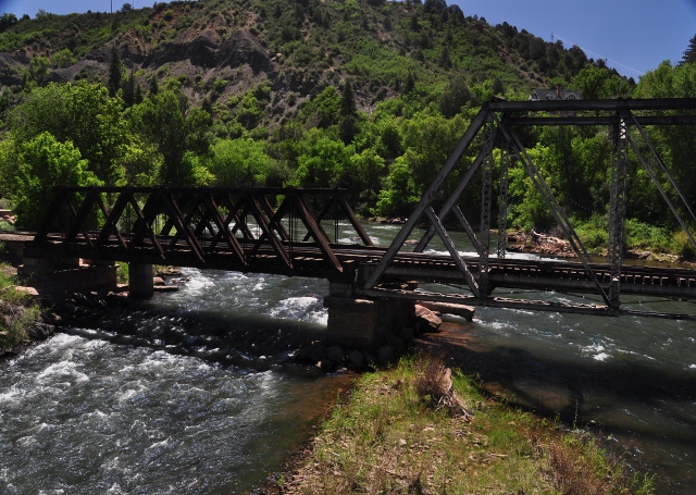 Along the riverwalk of the Animas River